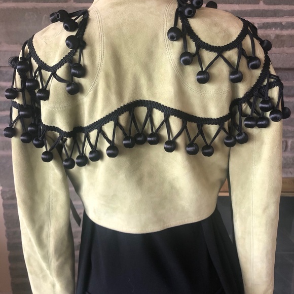 Jean-Claude Jitrois Suede Bolero Jacket - Picture 6 of 13